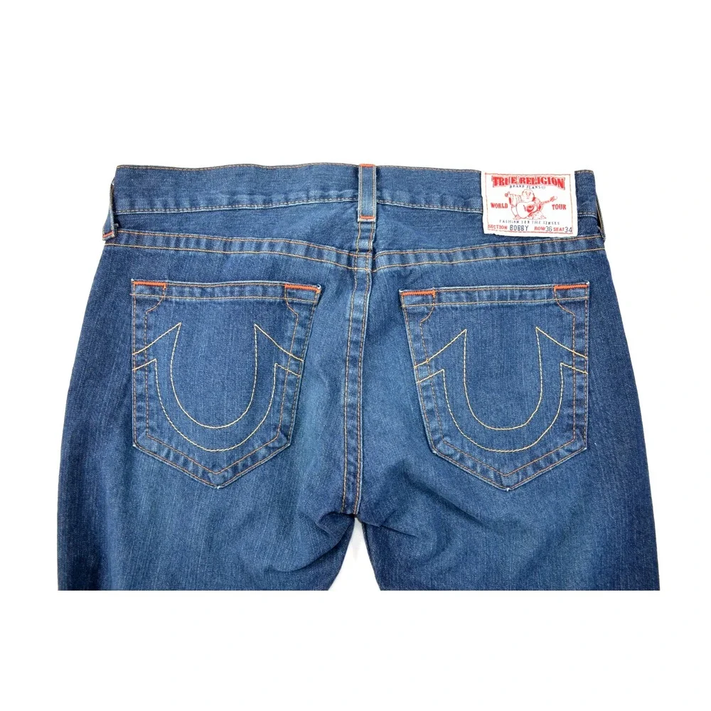 True Religion Blue‎ Jeans Bobby Men's 36x34 Inseam 34.5